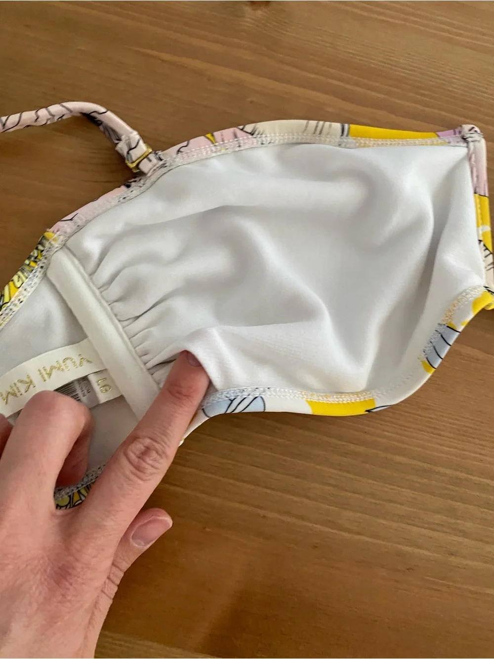 Yumi Kim Sz L Bora Bora Yellow Deep Sea Bandeau Top W/ Removable Straps